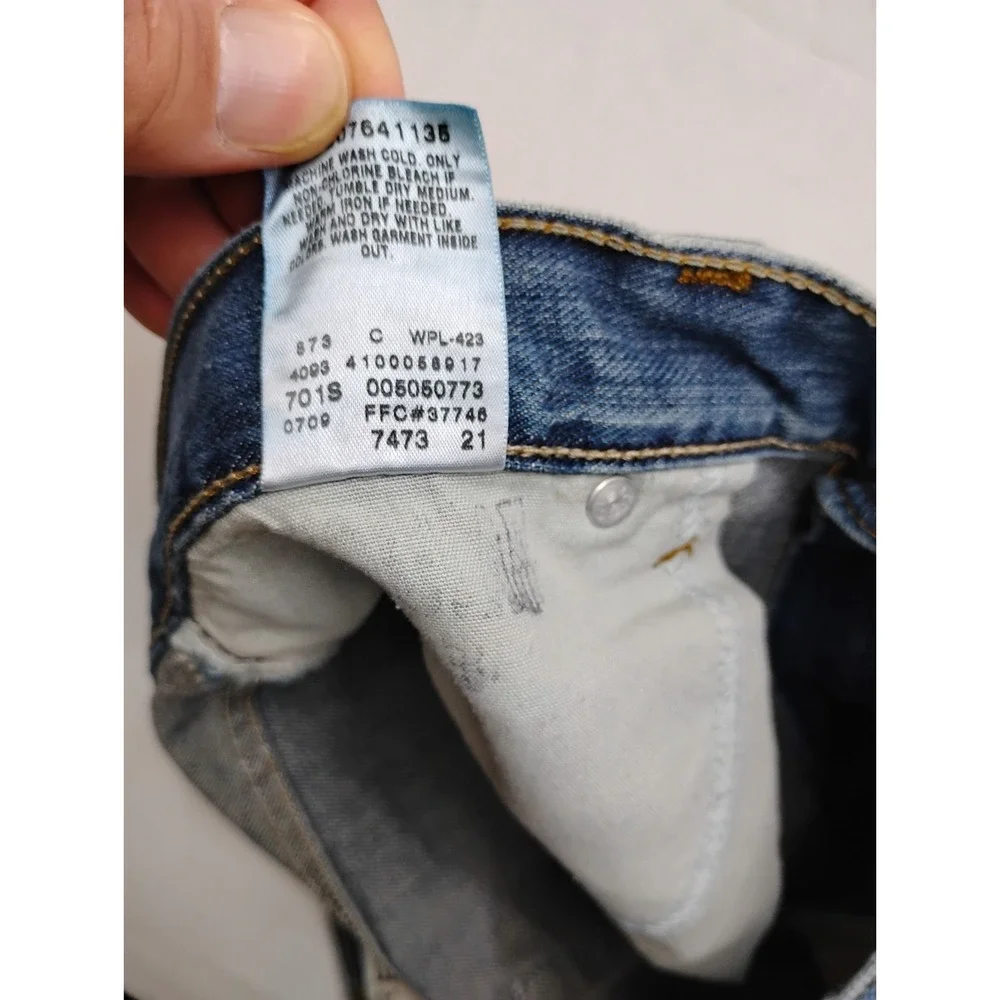 Levi's 505 Mens Regular Fit Jeans 36x29 Medium Blue Wash Denim Hemmed